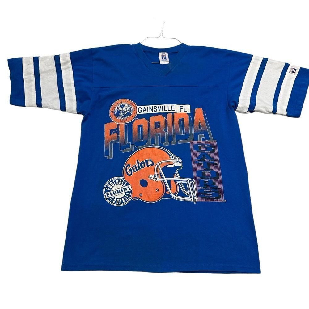 Vintage Florida Gators Logo 7 Shirt‎ Large Made In USA Single Stitch 90s